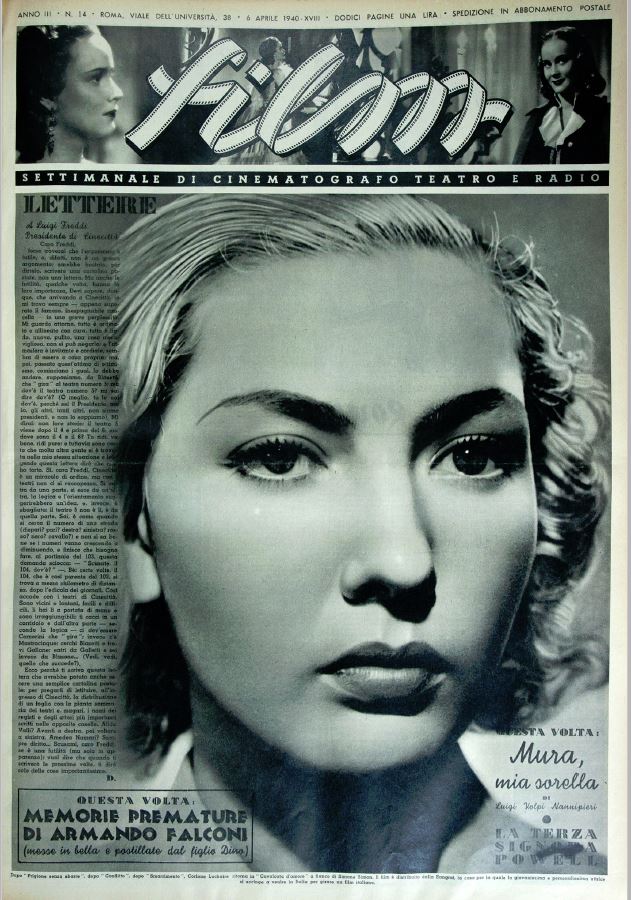 FILM (1938-50) magazine side cover Issue 14 8 April 1940