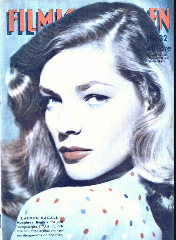 FILMJOURNALEN (Norway) magazine side cover Issue 32  1945