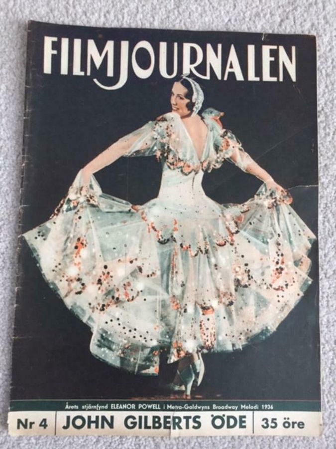 FILMJOURNALEN magazine side cover Issue 4 26 January 1936