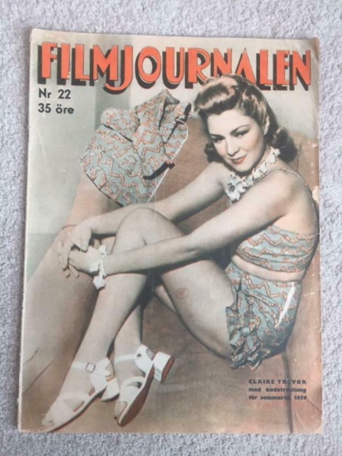 FILMJOURNALEN magazine side cover Issue 22 7 June 1939