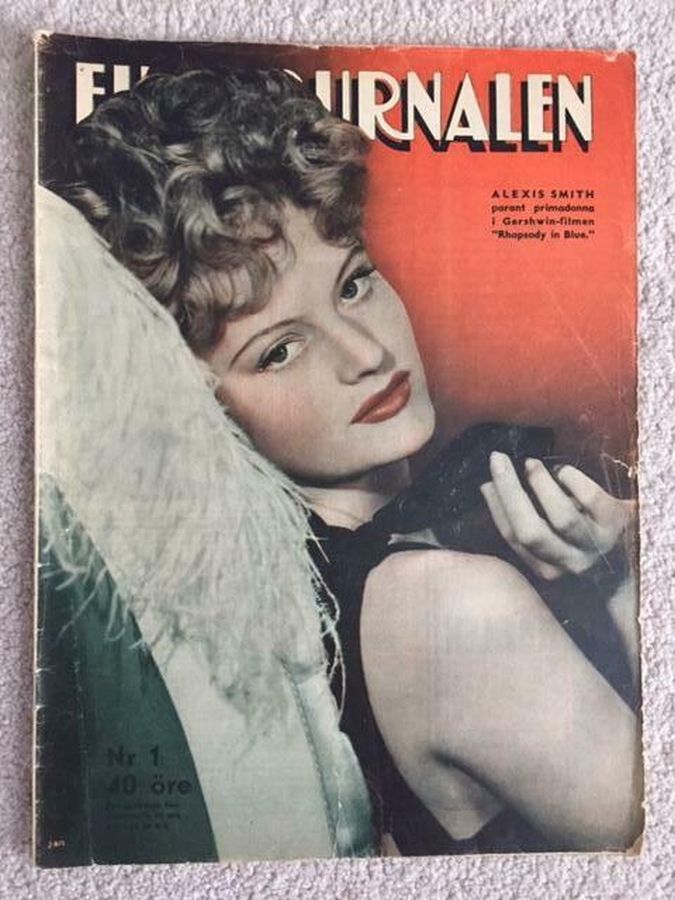 FILMJOURNALEN magazine side cover Issue 1 6 January 1946