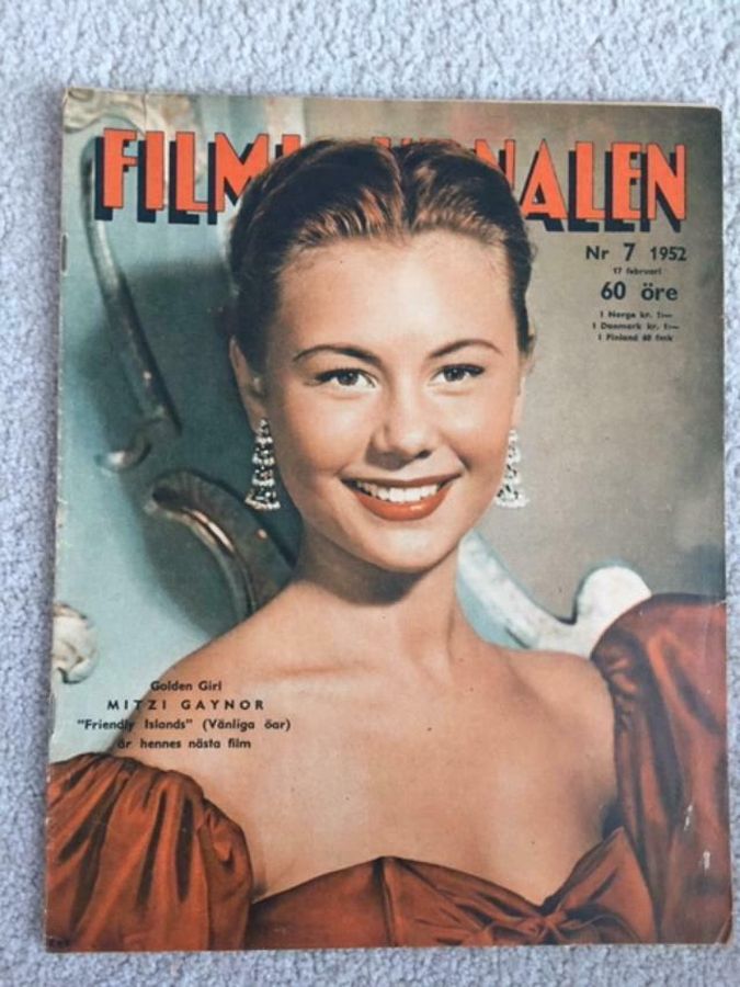 FILMJOURNALEN magazine side cover Issue 7 17 February 1952