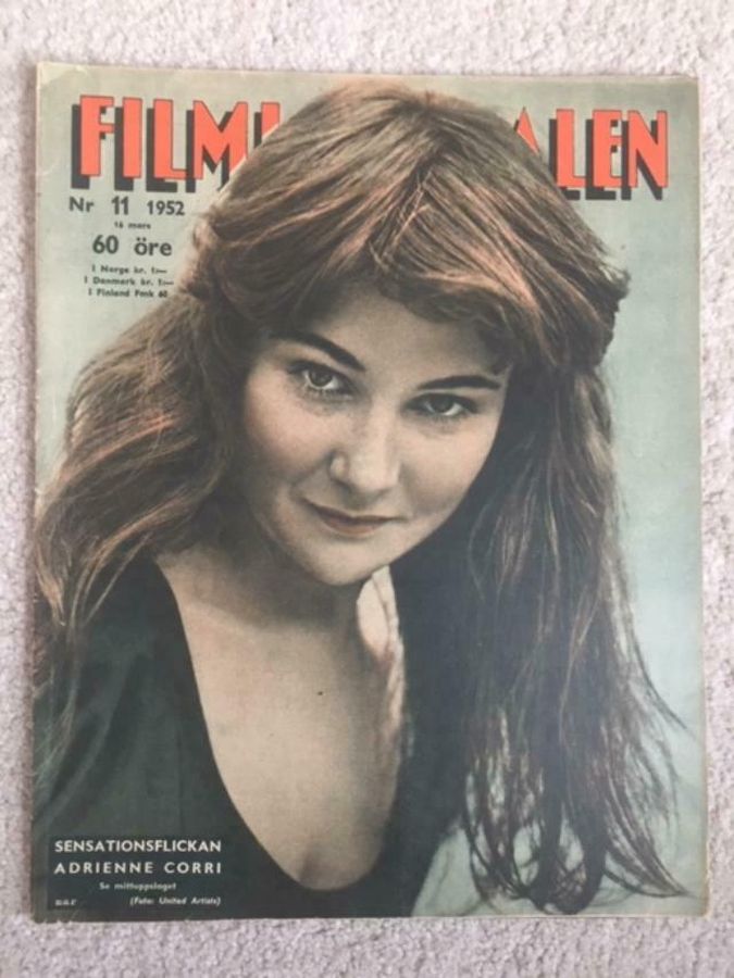 FILMJOURNALEN magazine side cover Issue 11 16 March 1952