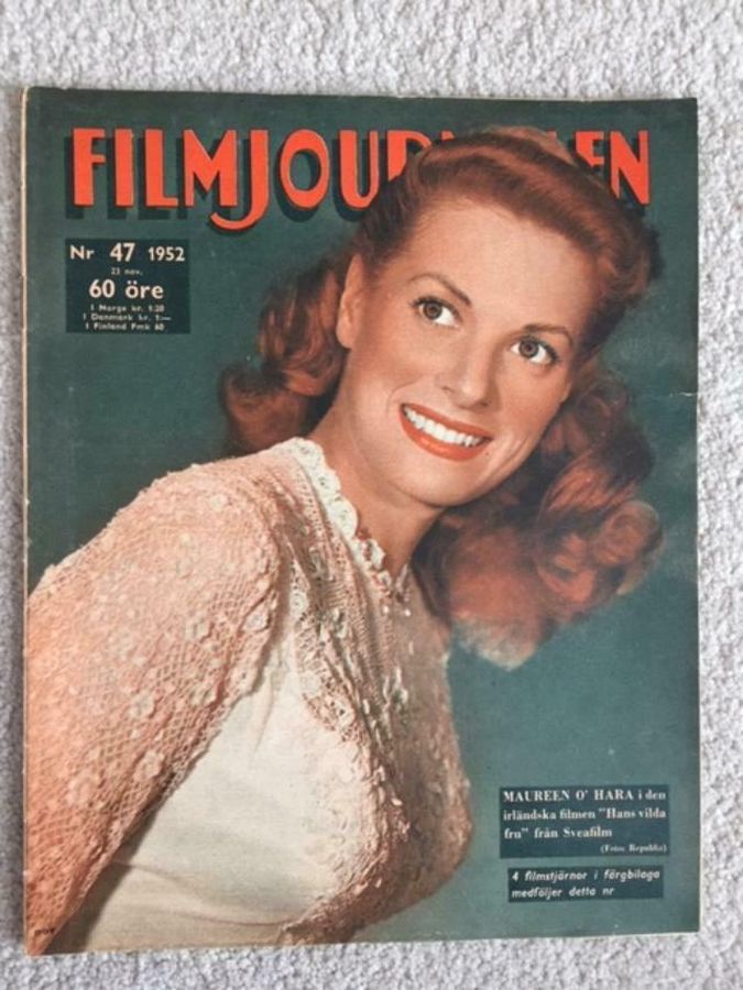 FILMJOURNALEN magazine side cover Issue 47 23 November 1952