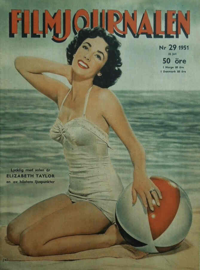 FILMJOURNALEN magazine side cover Issue 29 22 July 1951