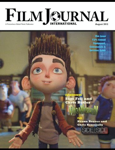 FILM JOURNAL INTERNATIONAL magazine side cover August 2012