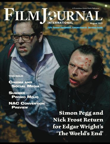 FILM JOURNAL INTERNATIONAL magazine side cover August 2013