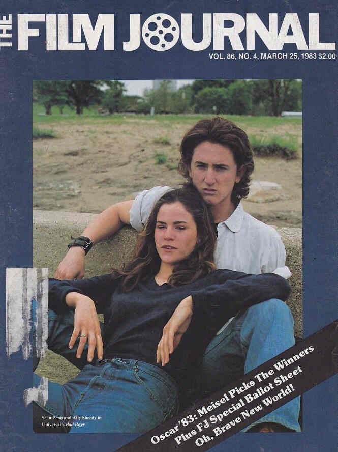 FILM JOURNAL INTERNATIONAL magazine side cover 25 March 1983