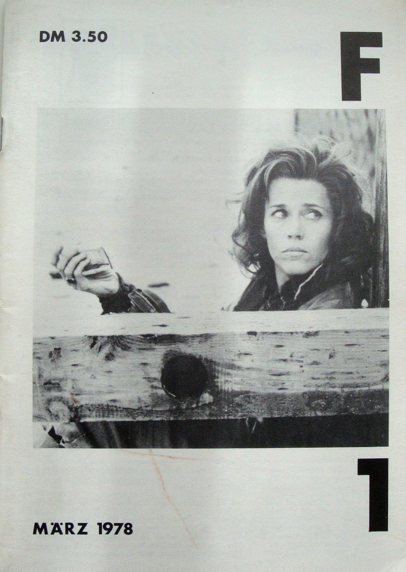 FILMJOURNAL F magazine side cover Issue 1 March 1978