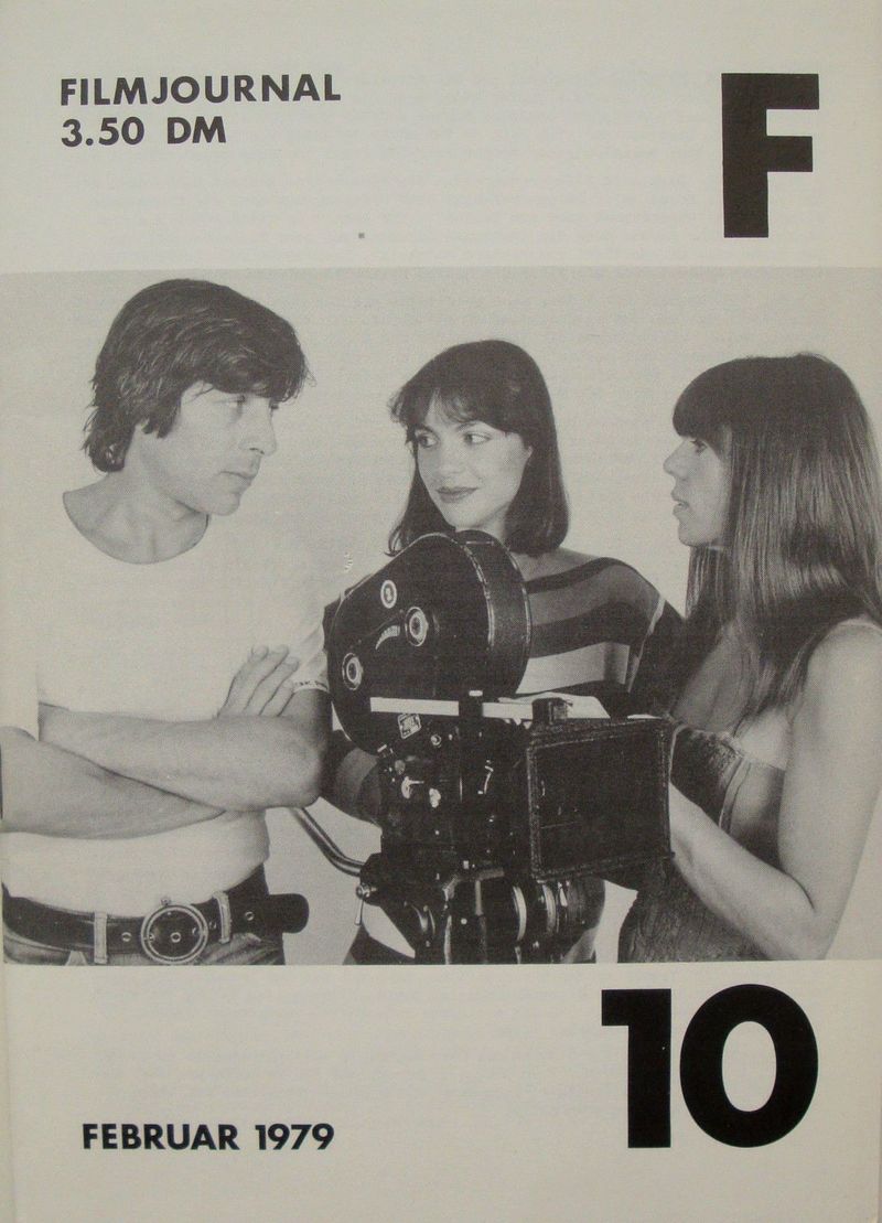 FILMJOURNAL F magazine side cover Issue 10 February 1979