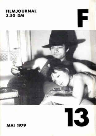 FILMJOURNAL F magazine side cover Issue 13 May 1979