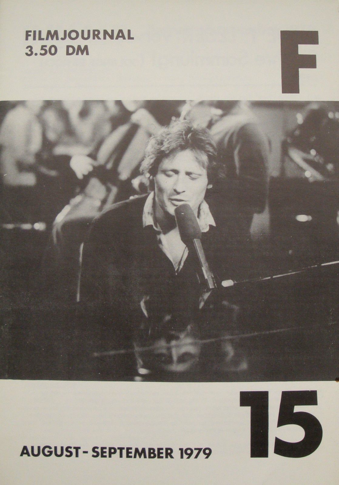 FILMJOURNAL F magazine side cover Issue 15 August/September 1979