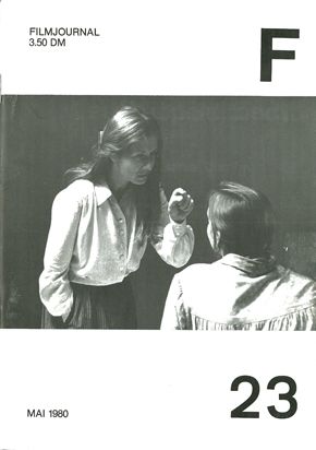 FILMJOURNAL F magazine side cover Issue 23 May 1980