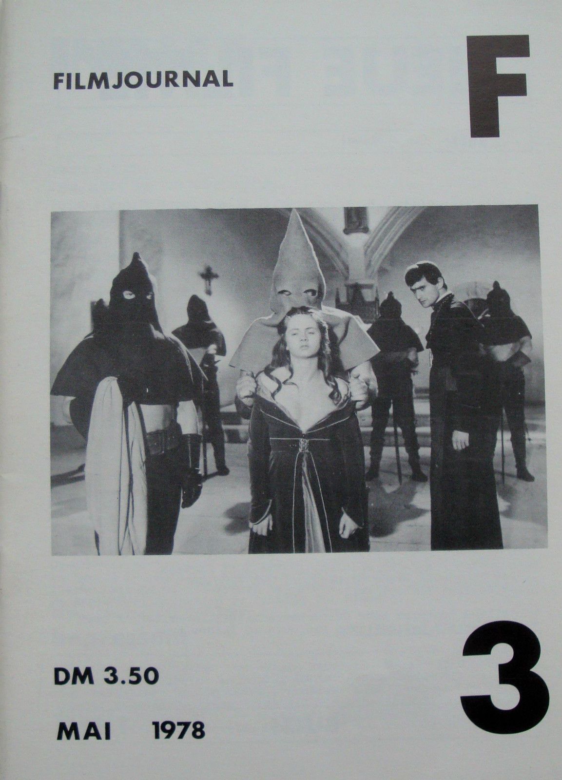 FILMJOURNAL F magazine side cover Issue 3 May 1978