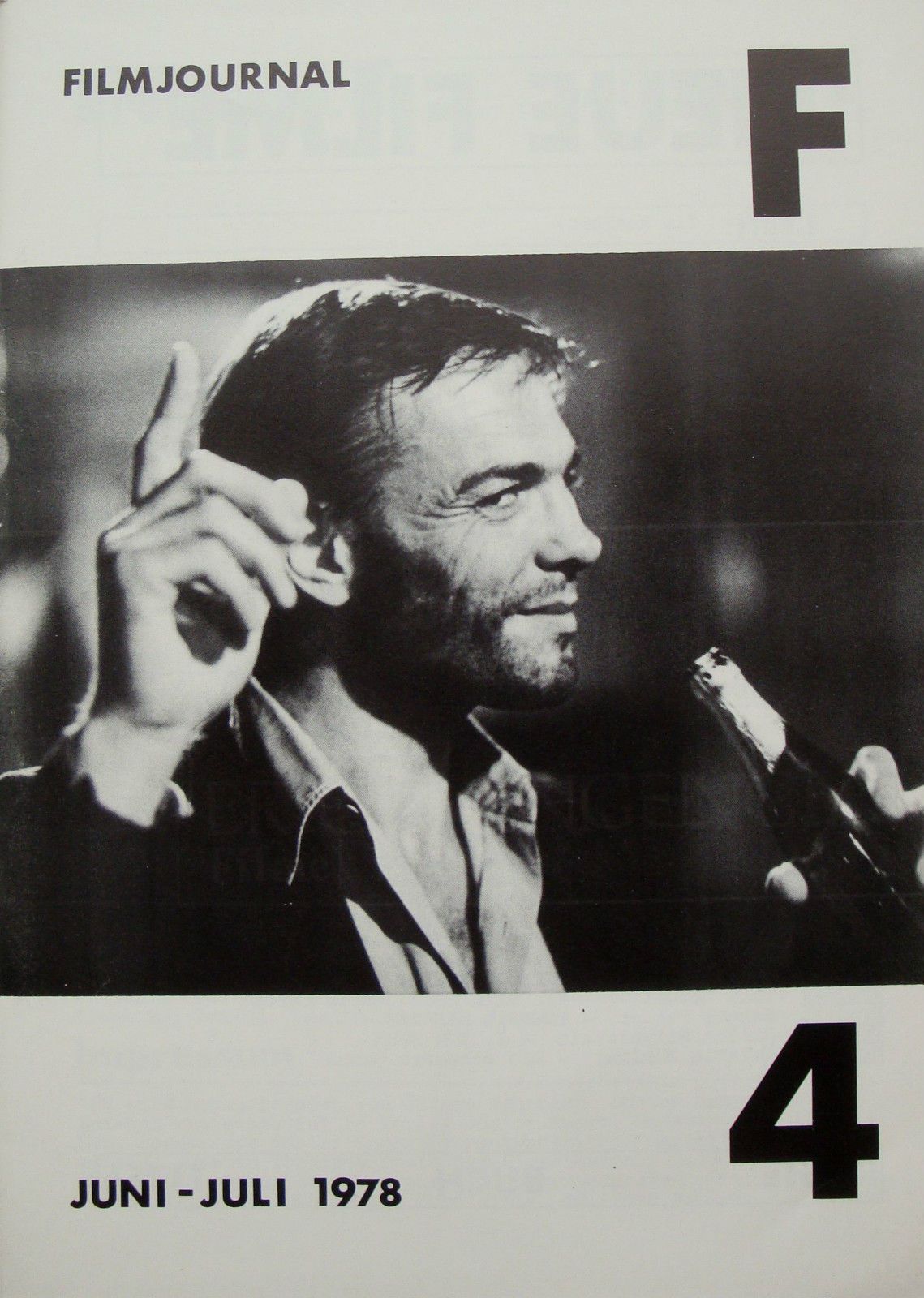 FILMJOURNAL F magazine side cover Issue 4 June/July 1978