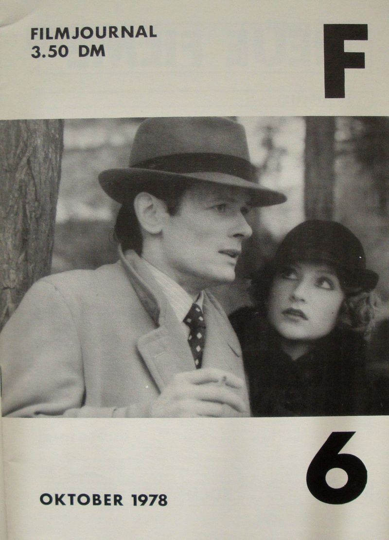 FILMJOURNAL F magazine side cover Issue 6 October 1978