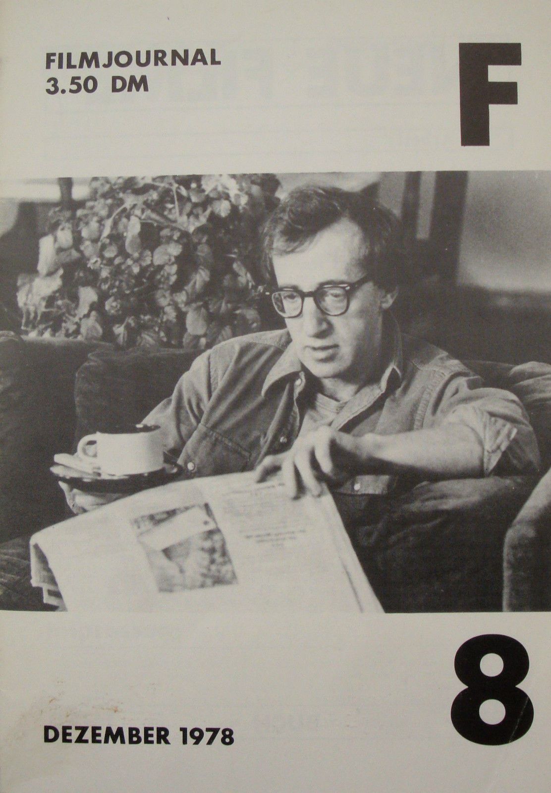 FILMJOURNAL F magazine side cover Issue 8 December 1978