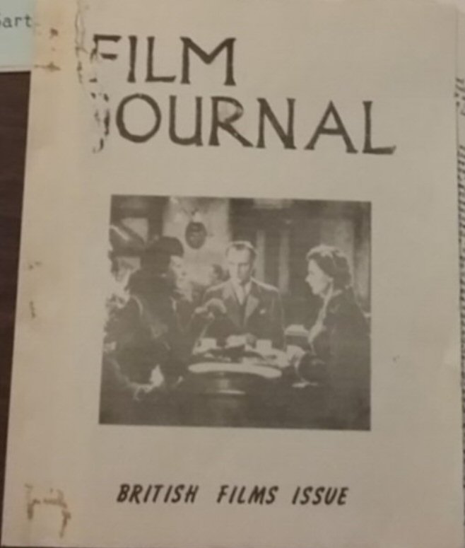 FILM JOURNAL magazine side cover Issue 1   1956