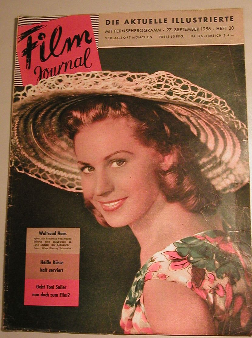 FILM JOURNAL (De) magazine side cover Issue 20 27 September 1955