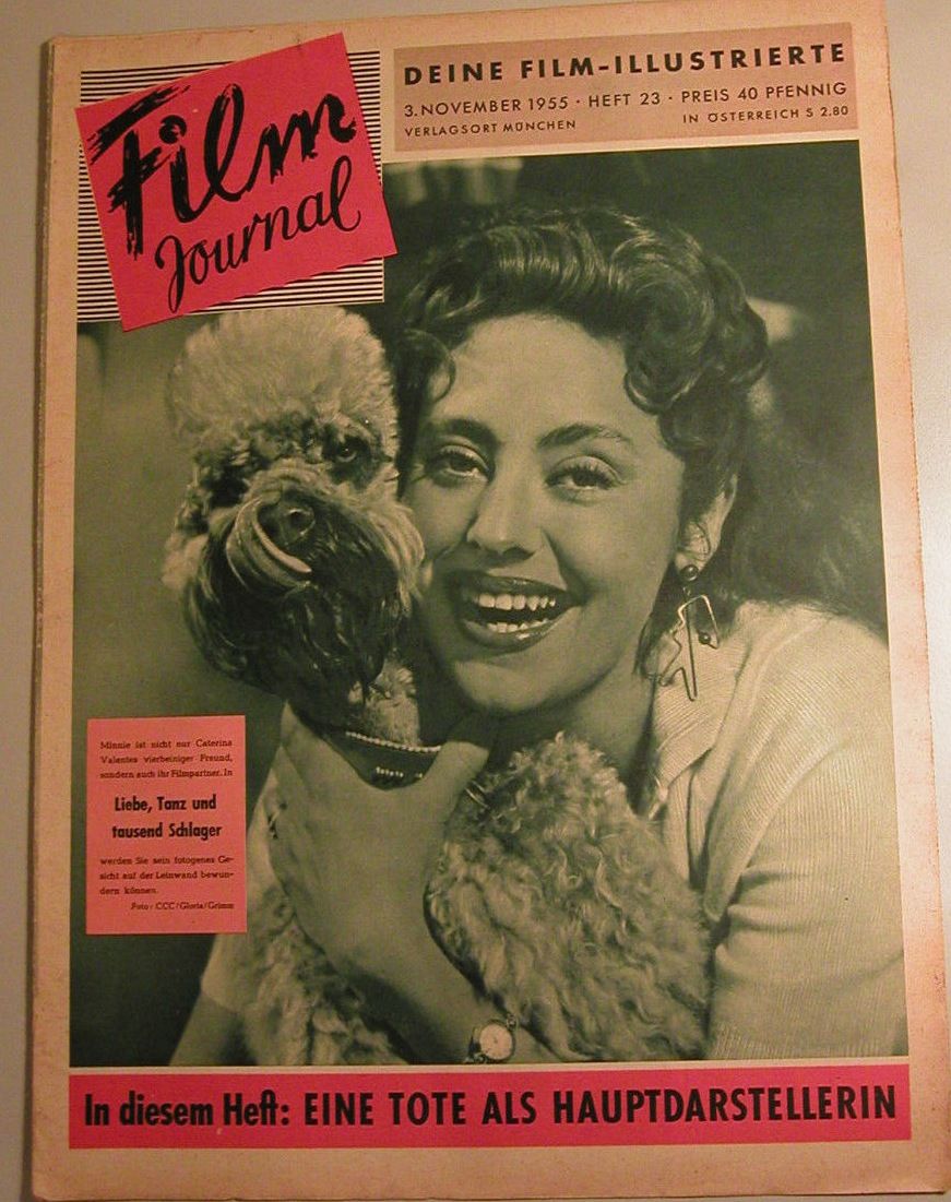 FILM JOURNAL (De) magazine side cover Issue 23 3 November 1955