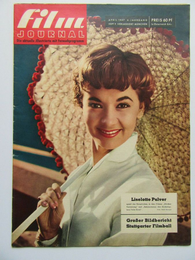 FILM JOURNAL (De) magazine side cover Issue 9  April 1957