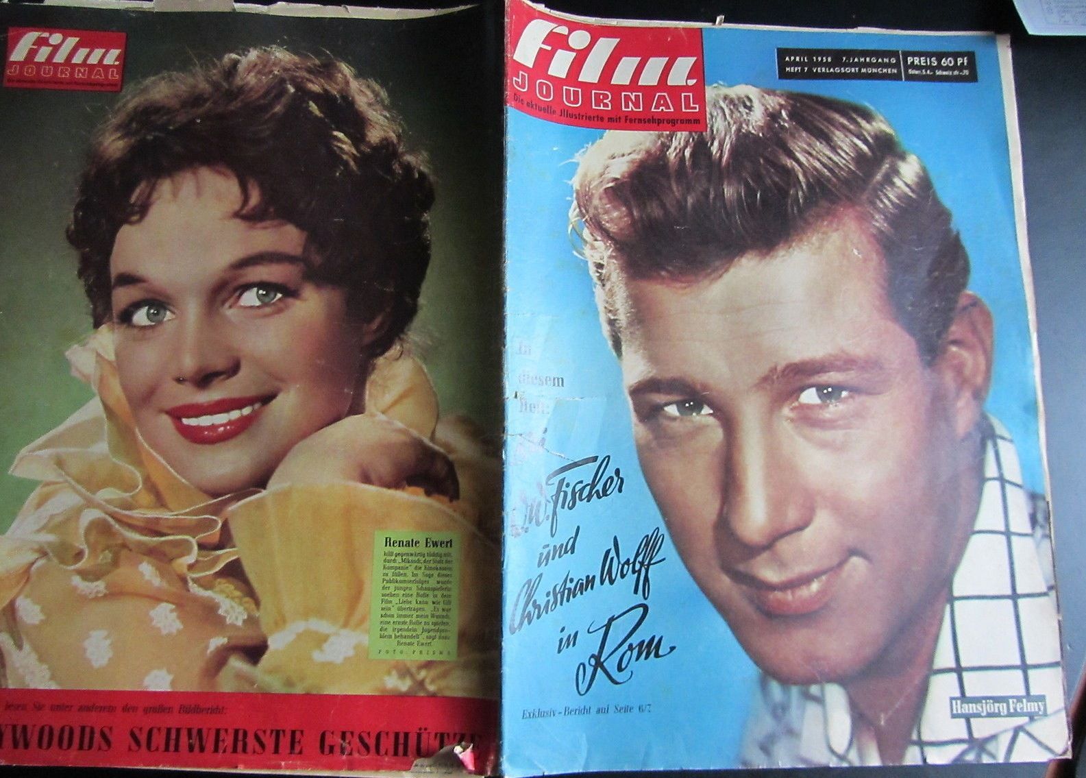 FILM JOURNAL (De) magazine side cover Issue 7 April 1958