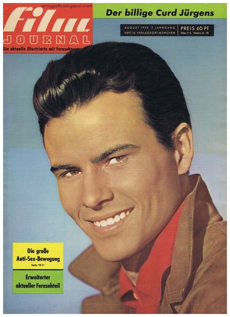 FILM JOURNAL (De) magazine side cover Issue 16 August 1958