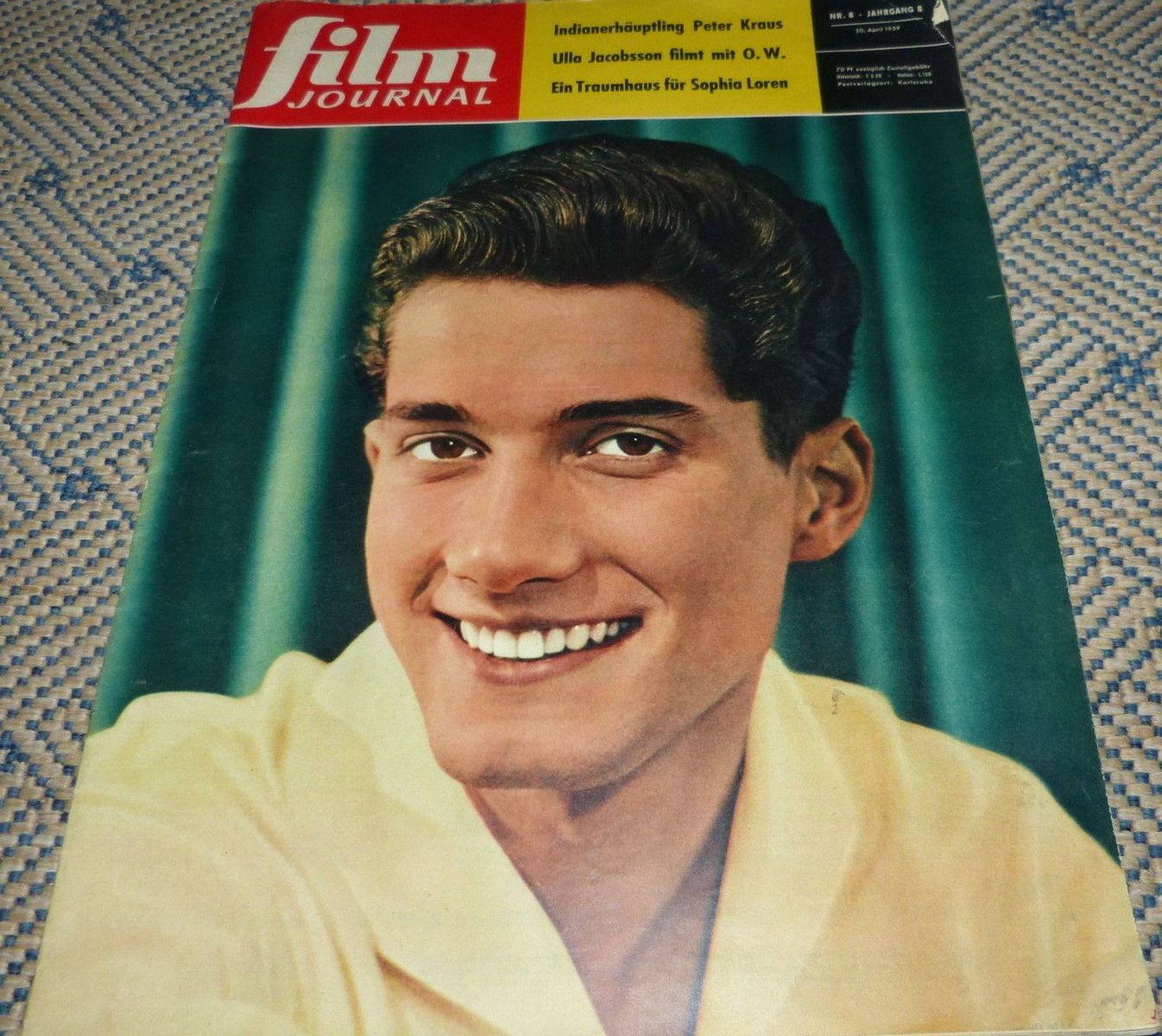 FILM JOURNAL (De) magazine side cover Issue 8 20 April 1959