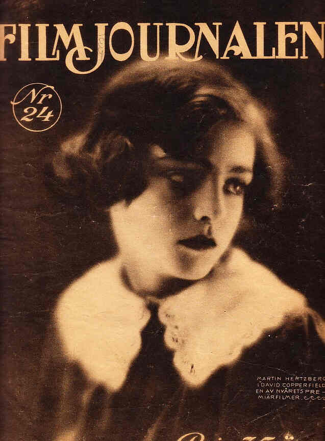 FILMJOURNALEN magazine side cover Issue 24  1922