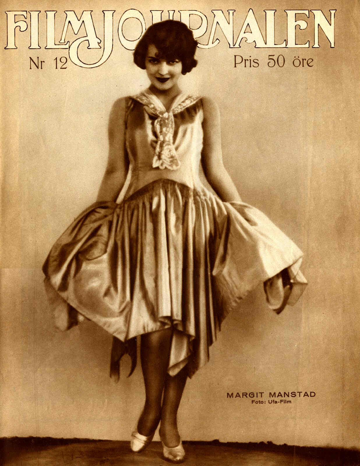 FILMJOURNALEN magazine side cover Issue 12  1928