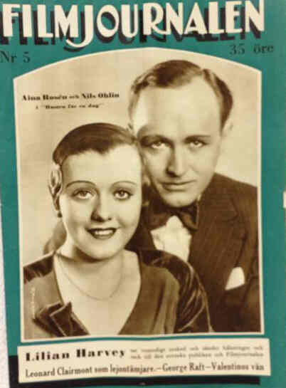 FILMJOURNALEN magazine side cover Issue 5  1933