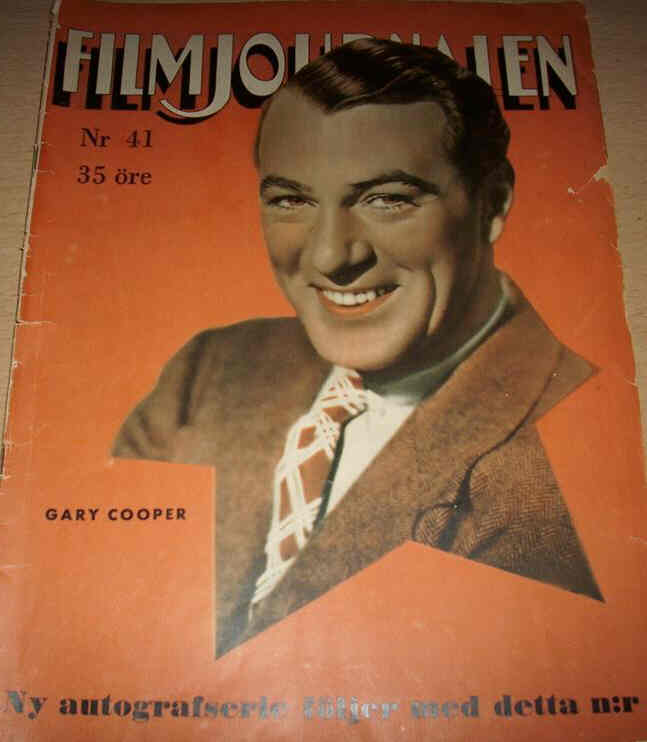 FILMJOURNALEN magazine side cover Issue 41  1934
