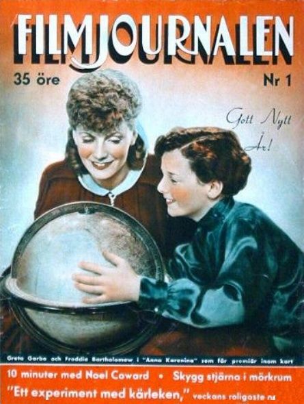 FILMJOURNALEN magazine side cover Issue 1  1936