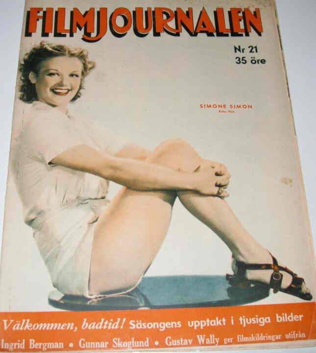 FILMJOURNALEN magazine side cover Issue 21  1938
