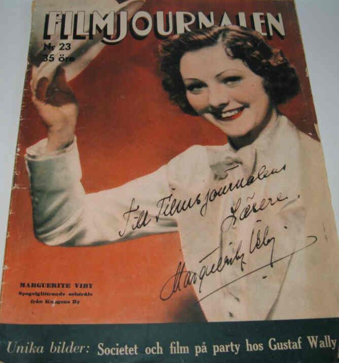 FILMJOURNALEN magazine side cover Issue 23  1938