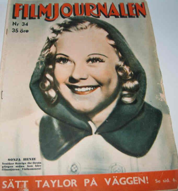 FILMJOURNALEN magazine side cover Issue 34  1938