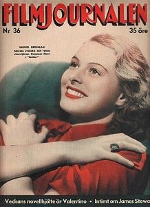 FILMJOURNALEN magazine side cover Issue 36  1938