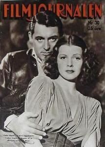 FILMJOURNALEN magazine side cover Issue 8  1939