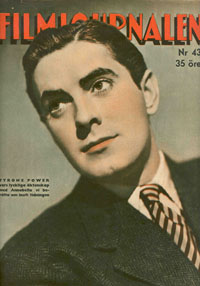 FILMJOURNALEN magazine side cover Issue 43  1939