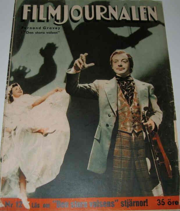 FILMJOURNALEN magazine side cover Issue 12  1939