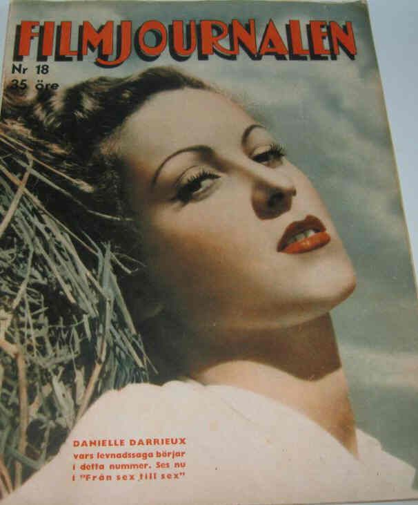 FILMJOURNALEN magazine side cover Issue 18  1939