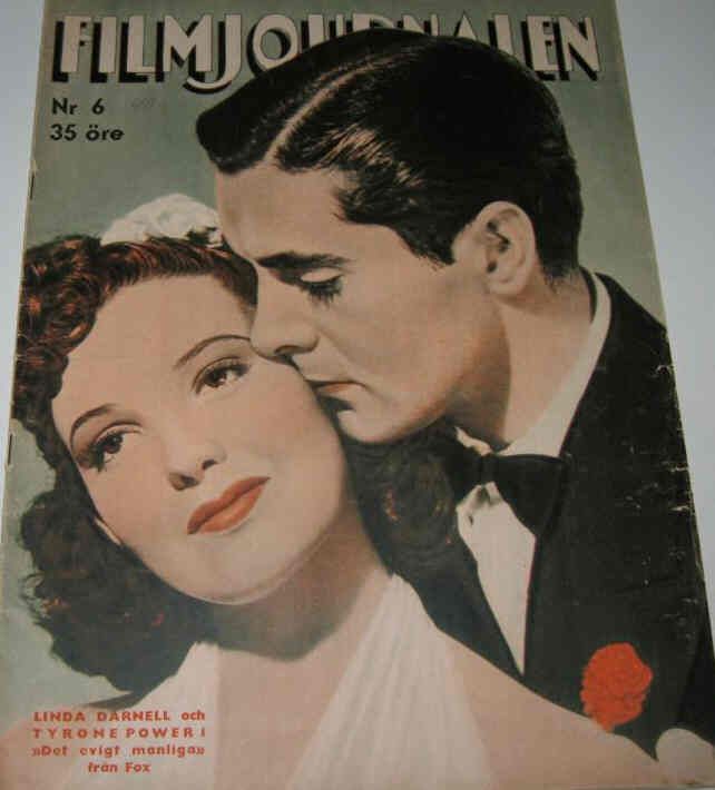 FILMJOURNALEN magazine side cover Issue 6  1940