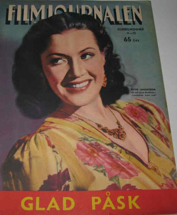 FILMJOURNALEN magazine side cover Issue 11-12  1940