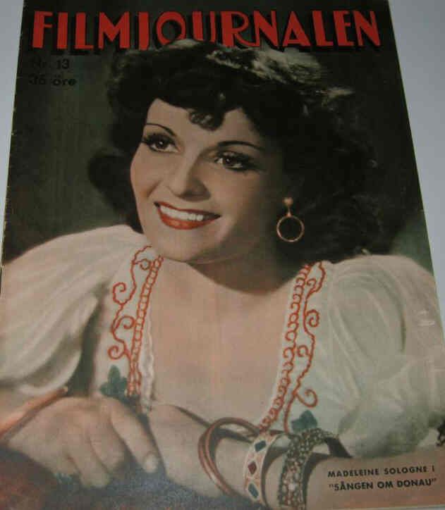 FILMJOURNALEN magazine side cover Issue 13  1940