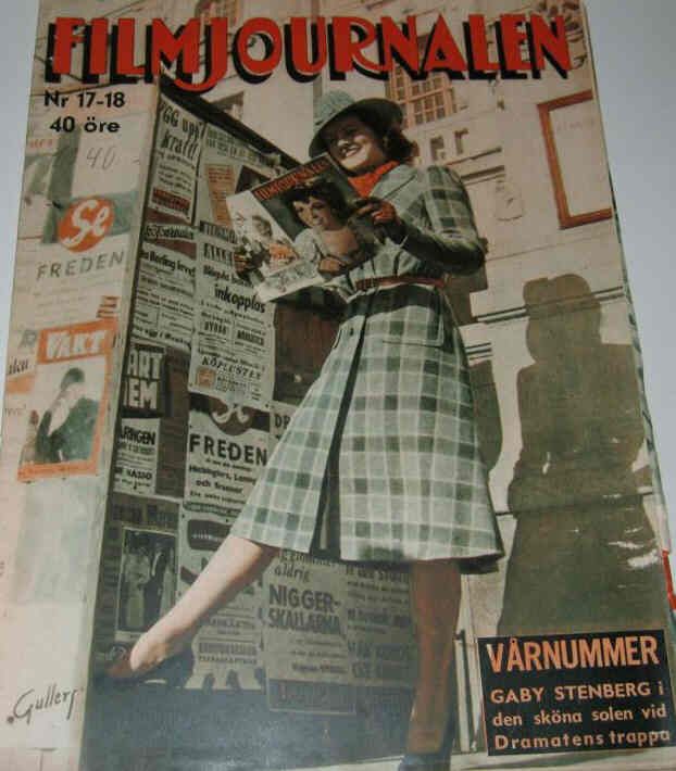 FILMJOURNALEN magazine side cover Issue 17-18  1940