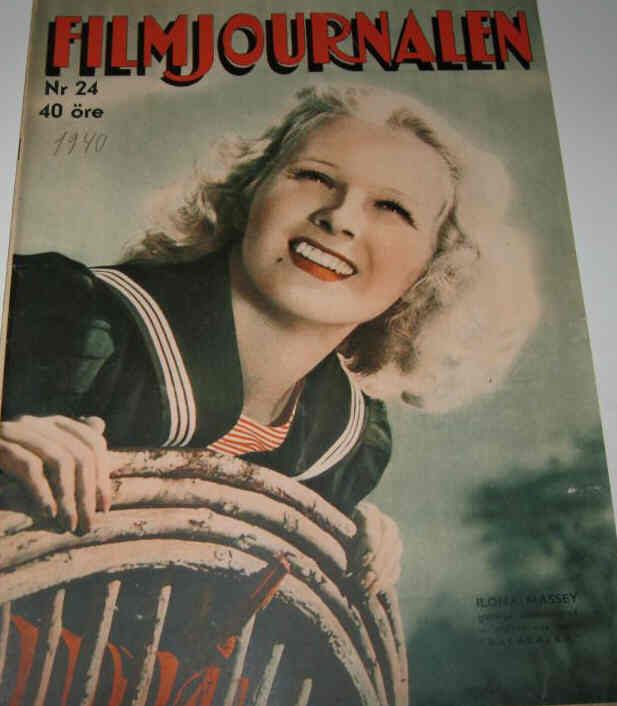FILMJOURNALEN magazine side cover Issue 24  1940