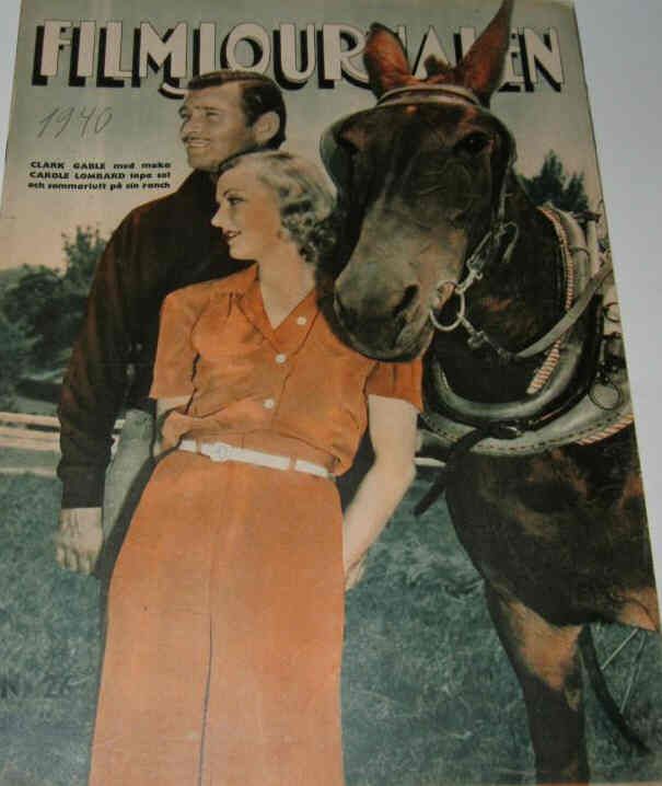 FILMJOURNALEN magazine side cover Issue 26  1940