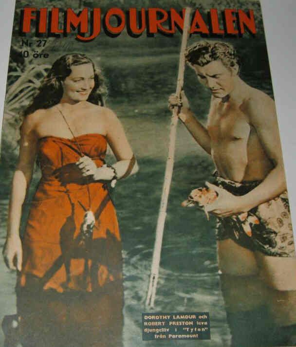 FILMJOURNALEN magazine side cover Issue 27  1940