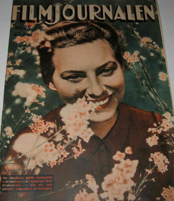 FILMJOURNALEN magazine side cover Issue 28  1940