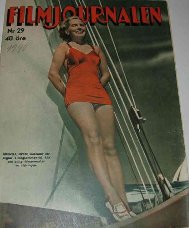 FILMJOURNALEN magazine side cover Issue 29  1940